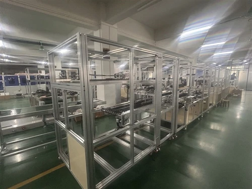 日本の自動車企業向けに製造中の生産ライン設備